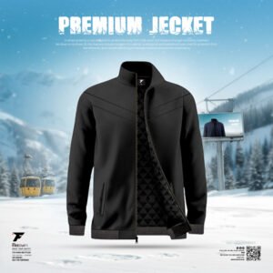 Prime High Neck Jacket (Black)