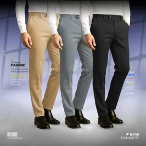 Mens Premium Formal Pant ( Beige-Ash-Black )